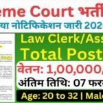 SCI Law Clerk Recruitment 2026