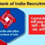 Central Bank of India Recruitment 2026